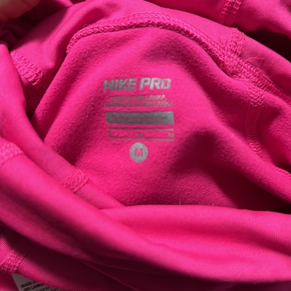 Nike Pro Hot Pink Pullover fleece Sweatshirt - Picture 4 of 7
